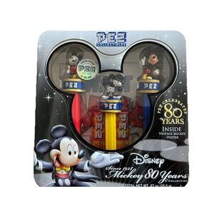 PEZ Collectibles Disney Mickey Mouse 80 Years Limited Edition Gift Set w/ Poster